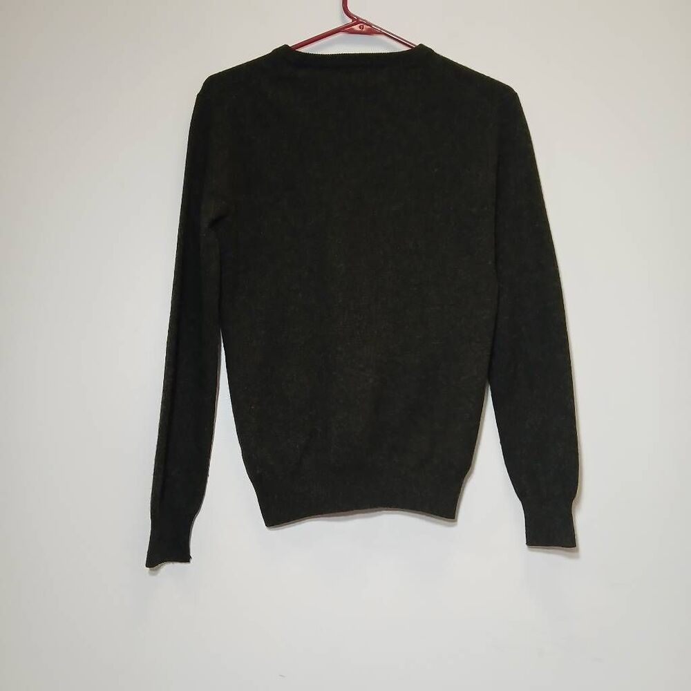 J.crew womens small 100% italian cashmere sweater dark charcoal gray - Picture 4 of 8
